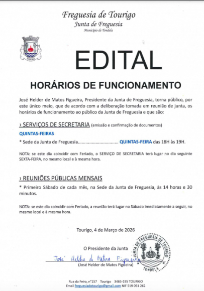 Hor&aacute;rio de atendimento